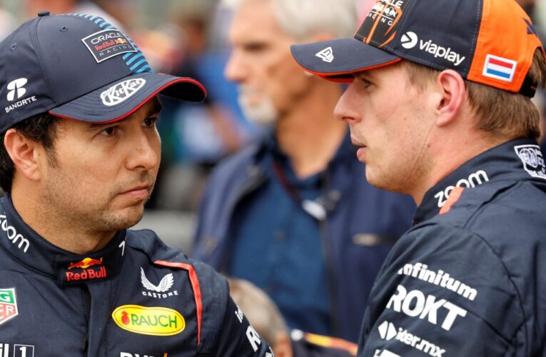 La despedida de Max Verstappen a Checo Pérez tras su salida de Red Bull