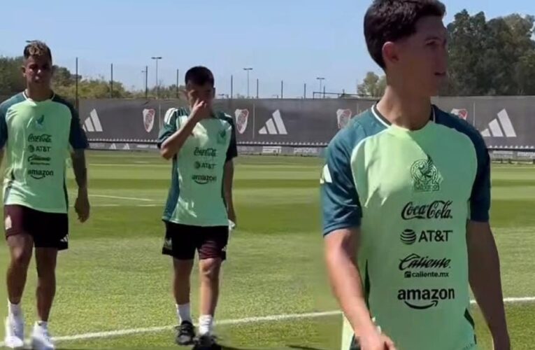 A días de enfrentar a River, la Selección de México se entrenó en el Camp