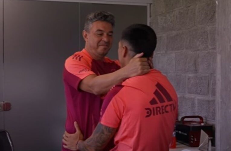 Video: la intimidad del reencuentro entre Enzo Pérez y Marcelo Gallardo