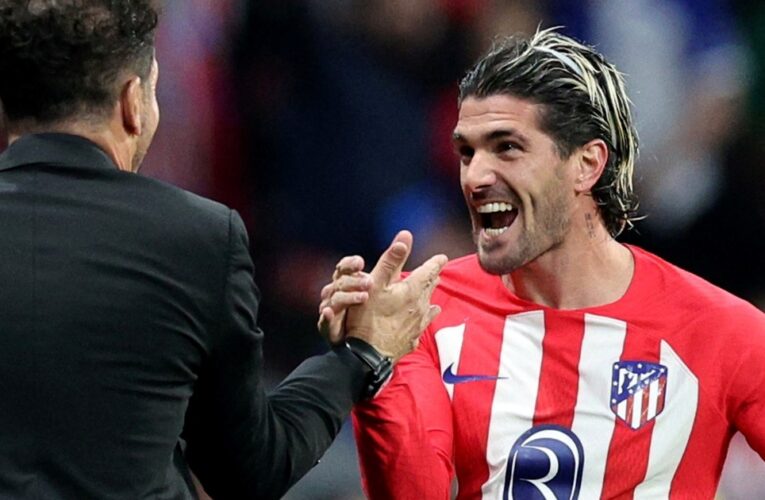 Simeone destacó el nivel de De Paul en el Atlético de Madrid: «Es normal que la gente agradezca lo que está dando»
