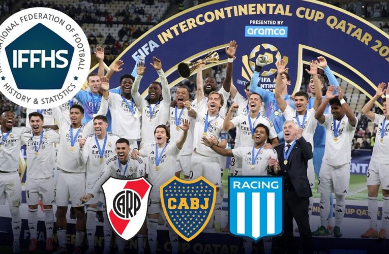¿Cómo están River, Boca y Racing en el ranking mundial de clubes de la IFFHS?