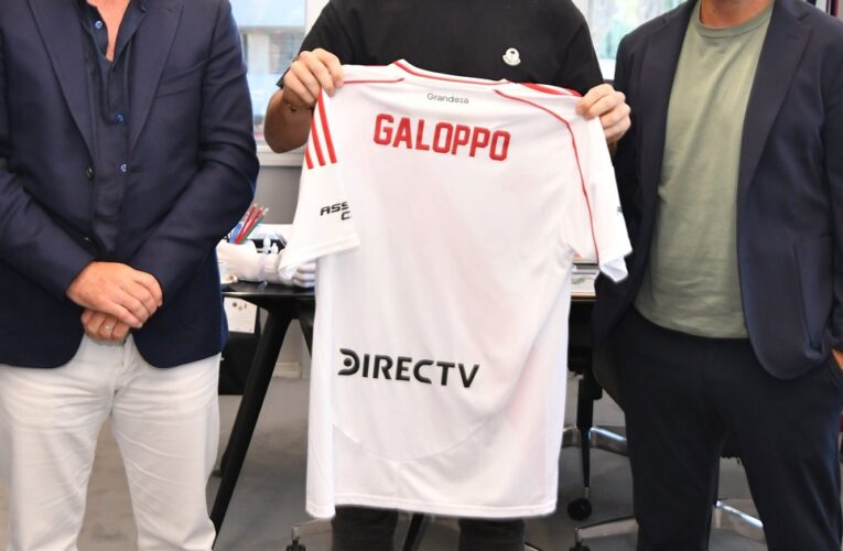 Junto a Gallardo, River presentó oficialmente a Giuliano Galoppo