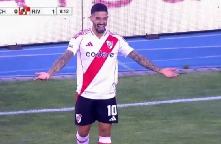 Video: Lanzini convirtió el primer gol del año de River