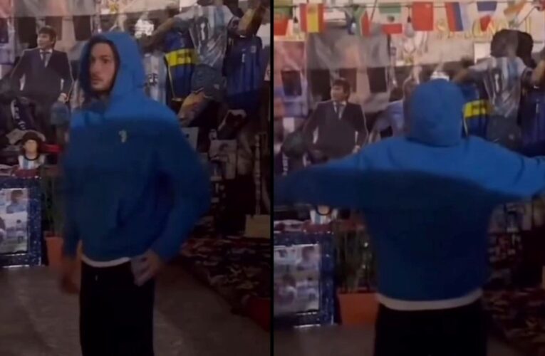 La estrella del Napoli que se despidió del club frente al mural de Maradona