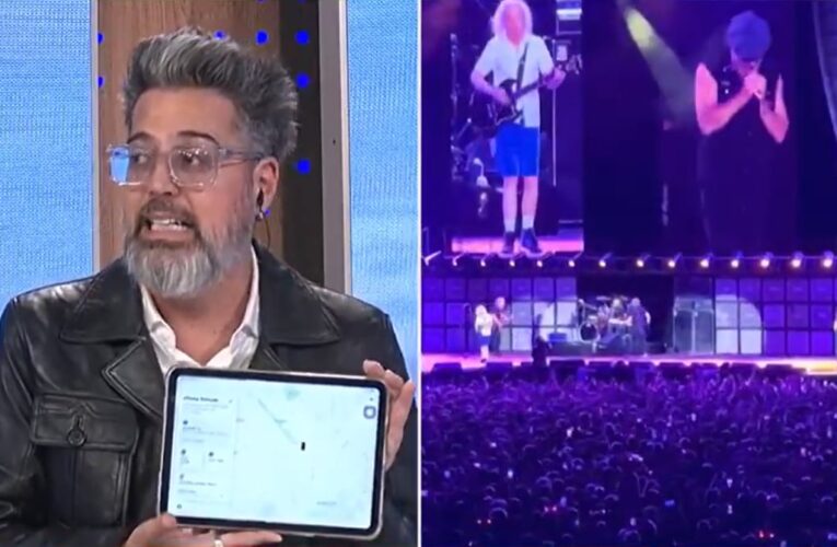 El periodista Rolando Barbano denunció el robo de su celular en el recital de AC/DC y mostró hasta dónde lo rastreó