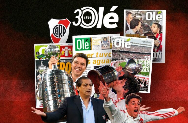 Los 30 años de Olé junto a River:  Libertadores, el descenso, Madrid y más…