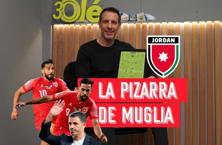 La pizarra de Vicente Muglia: así juega Jordania